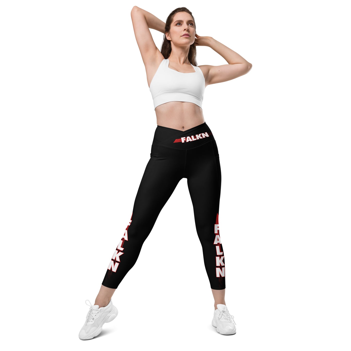 FALKN V-Bund-Leggings mit Taschen