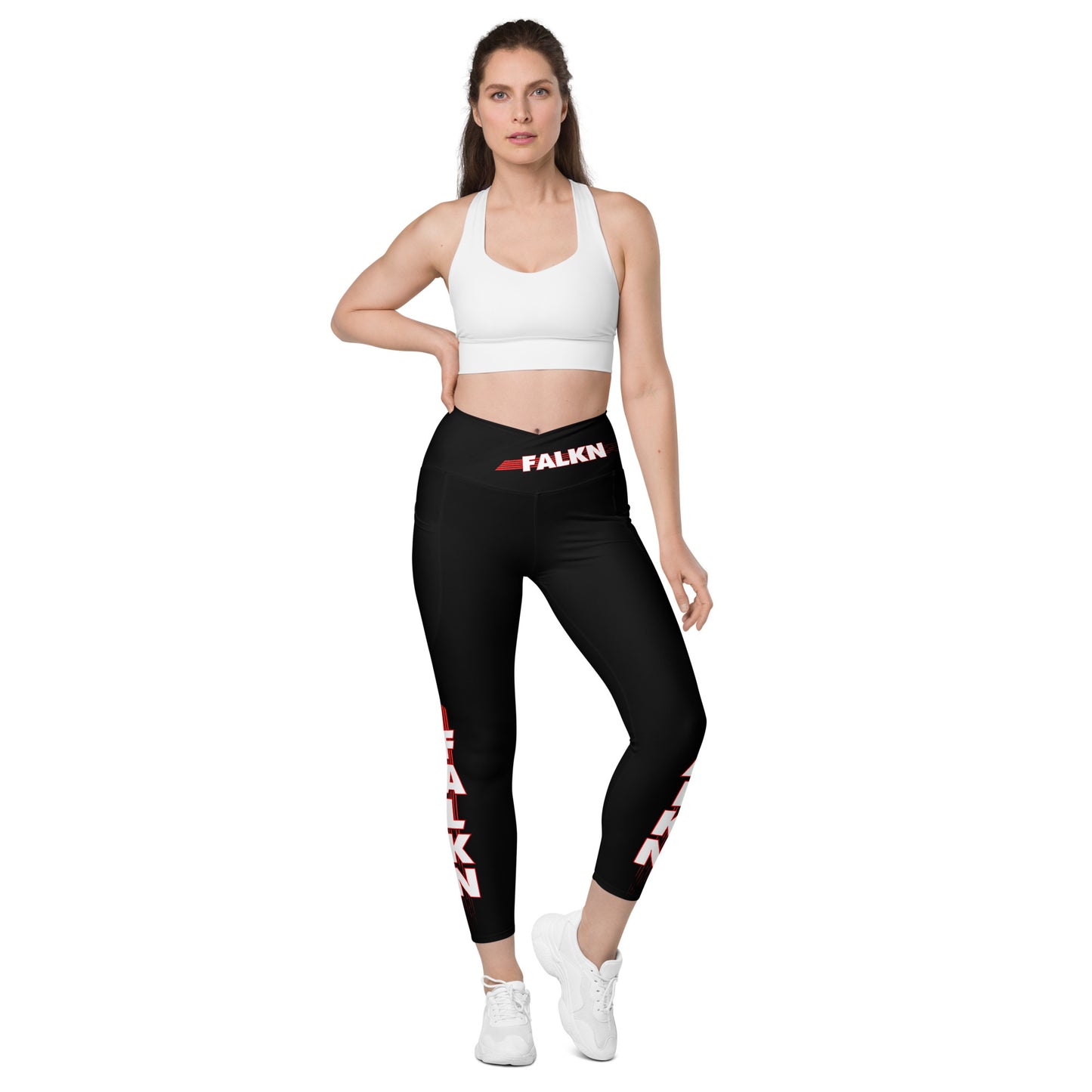 FALKN V-Bund-Leggings mit Taschen