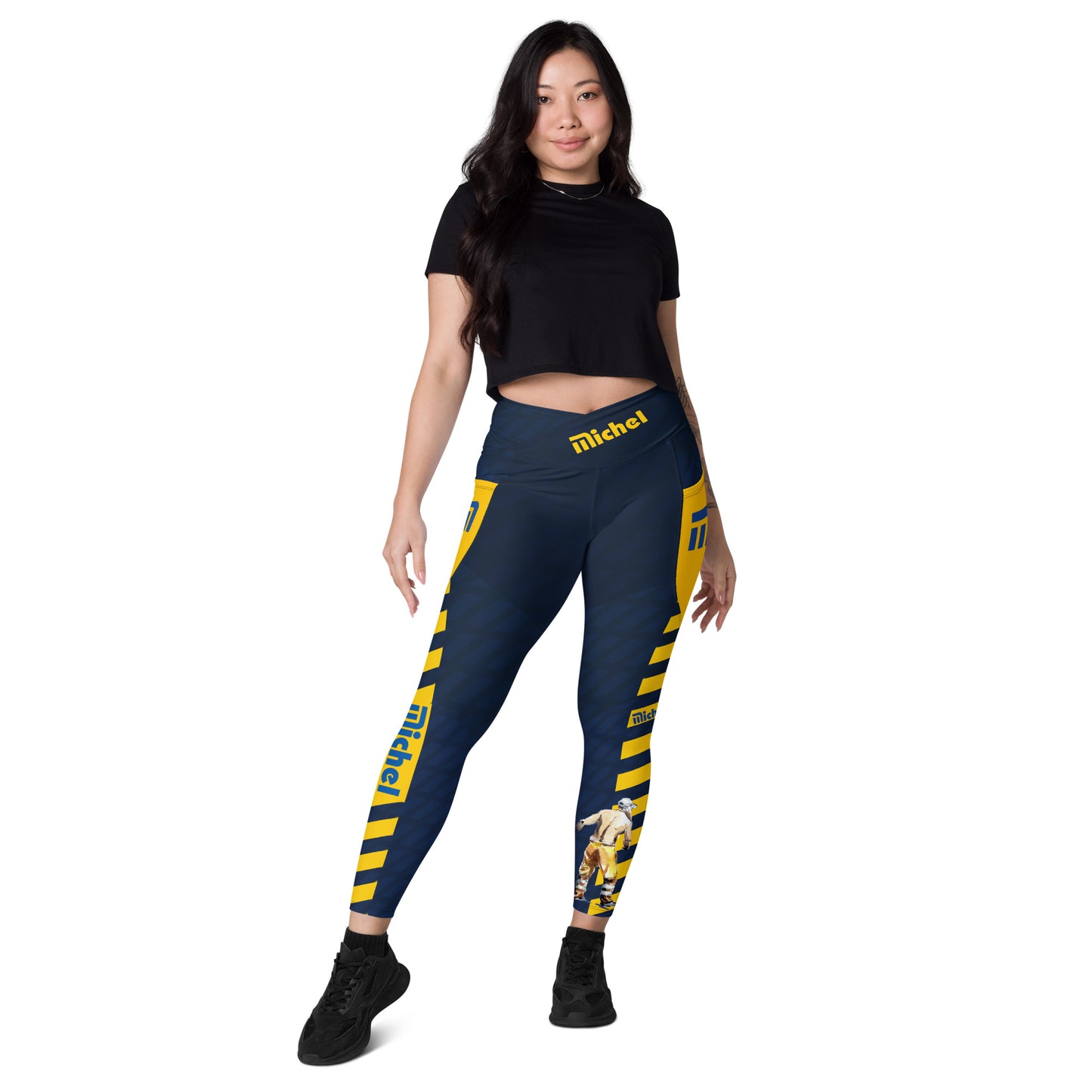 Michel V-Bund-Leggings mit Taschen