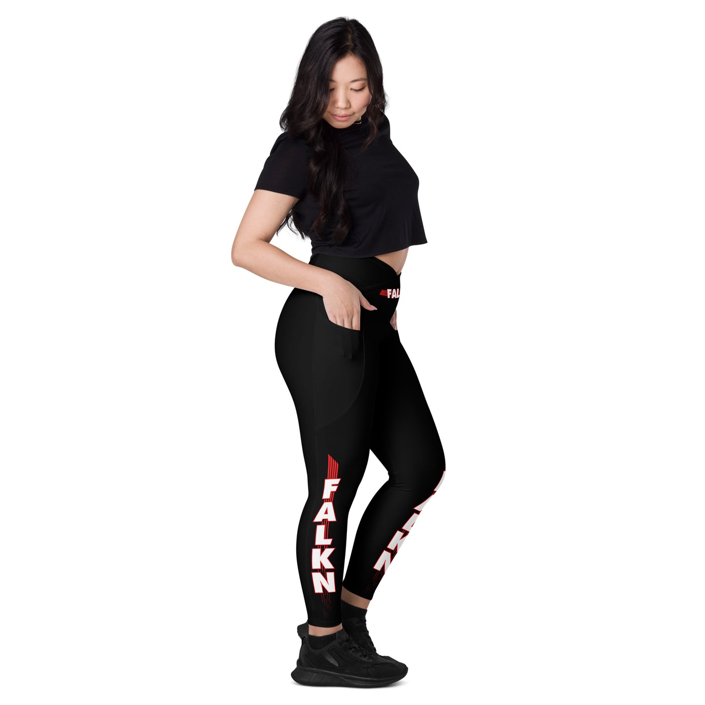 FALKN V-Bund-Leggings mit Taschen