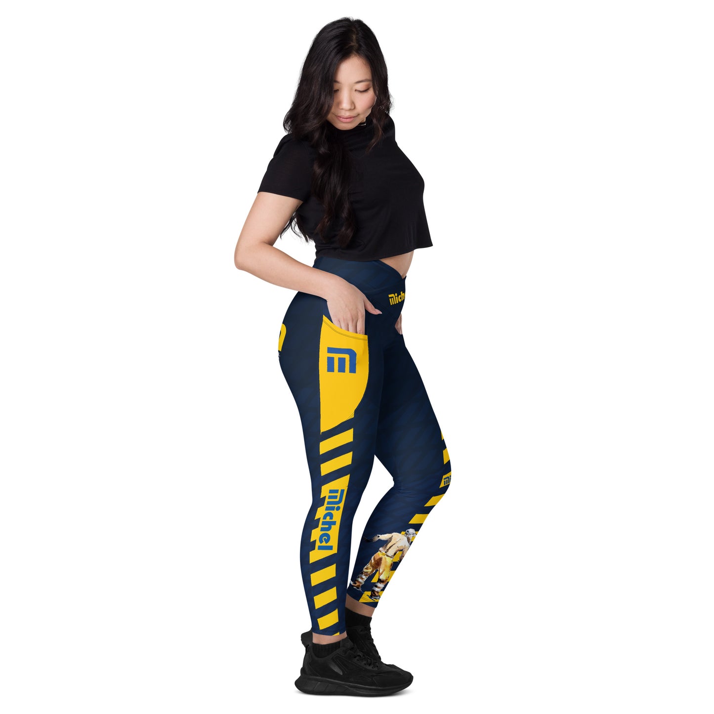 Michel V-Bund-Leggings mit Taschen