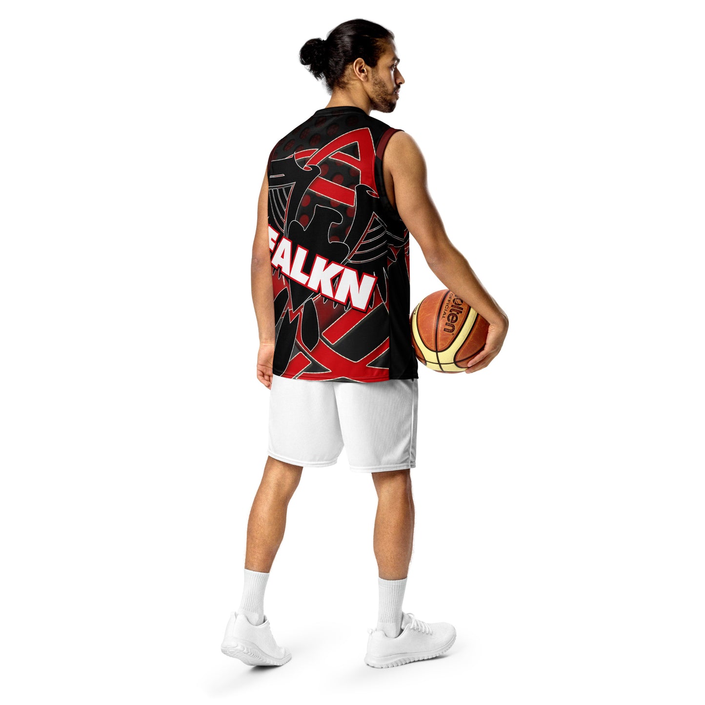 Falkn Recyceltes Unisex-Basketballtrikot