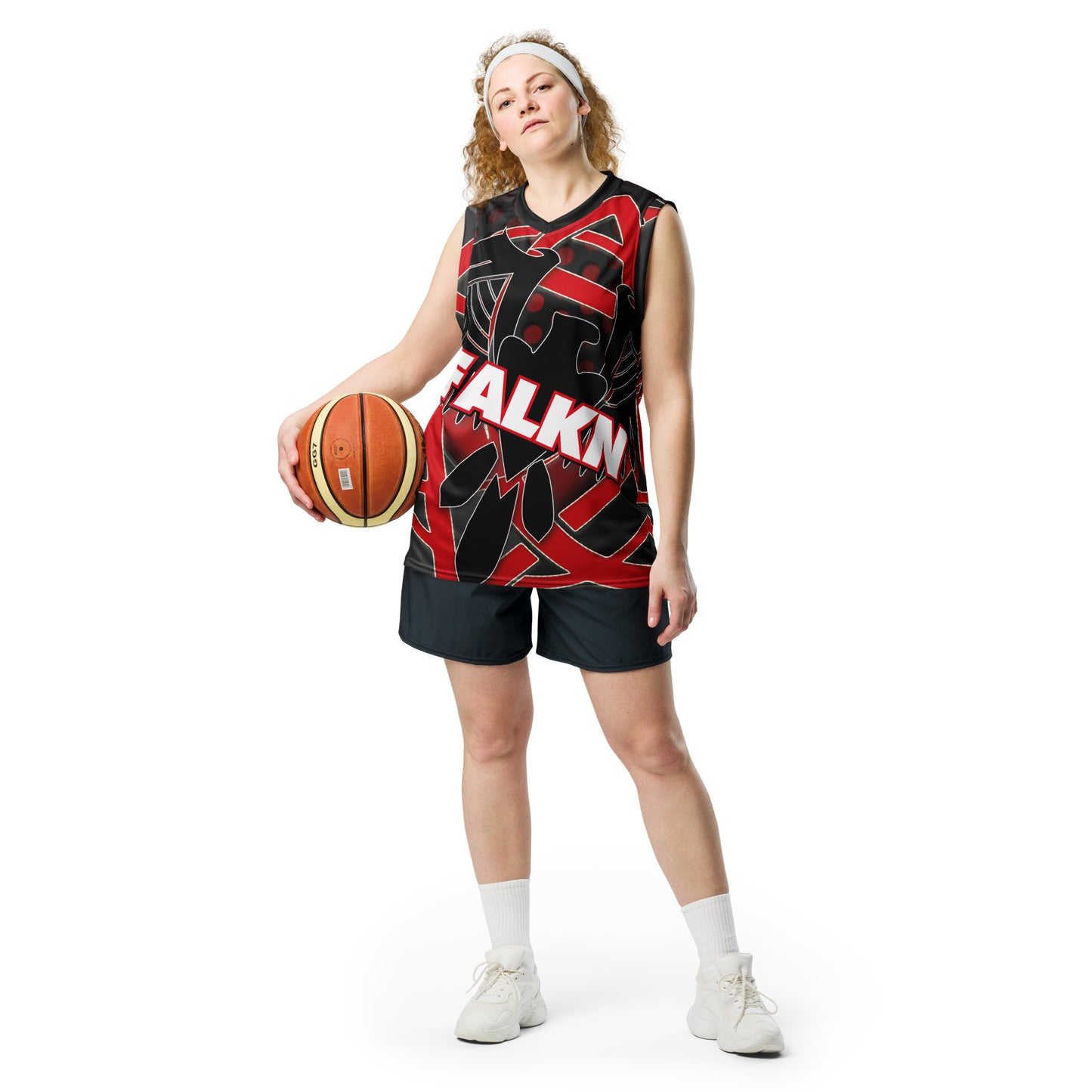 Falkn Recyceltes Unisex-Basketballtrikot