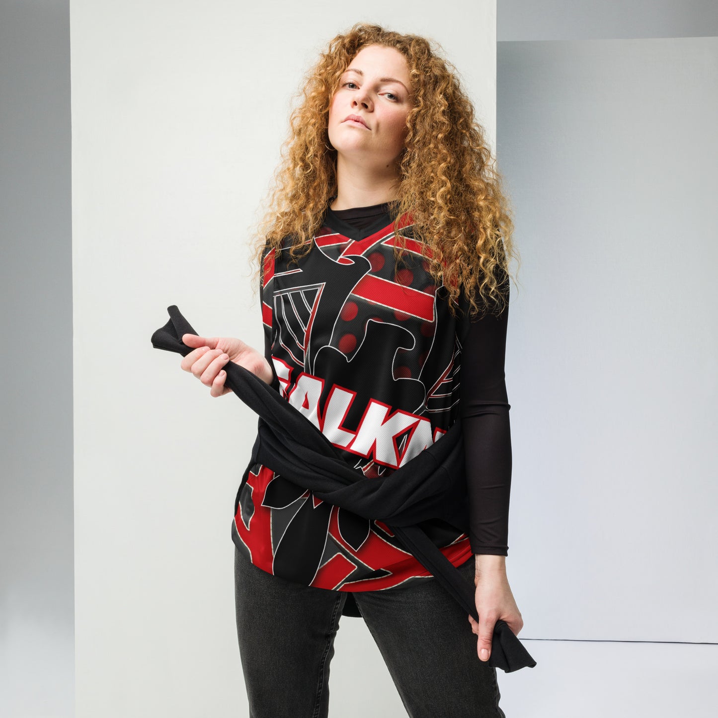 Falkn Recyceltes Unisex-Basketballtrikot