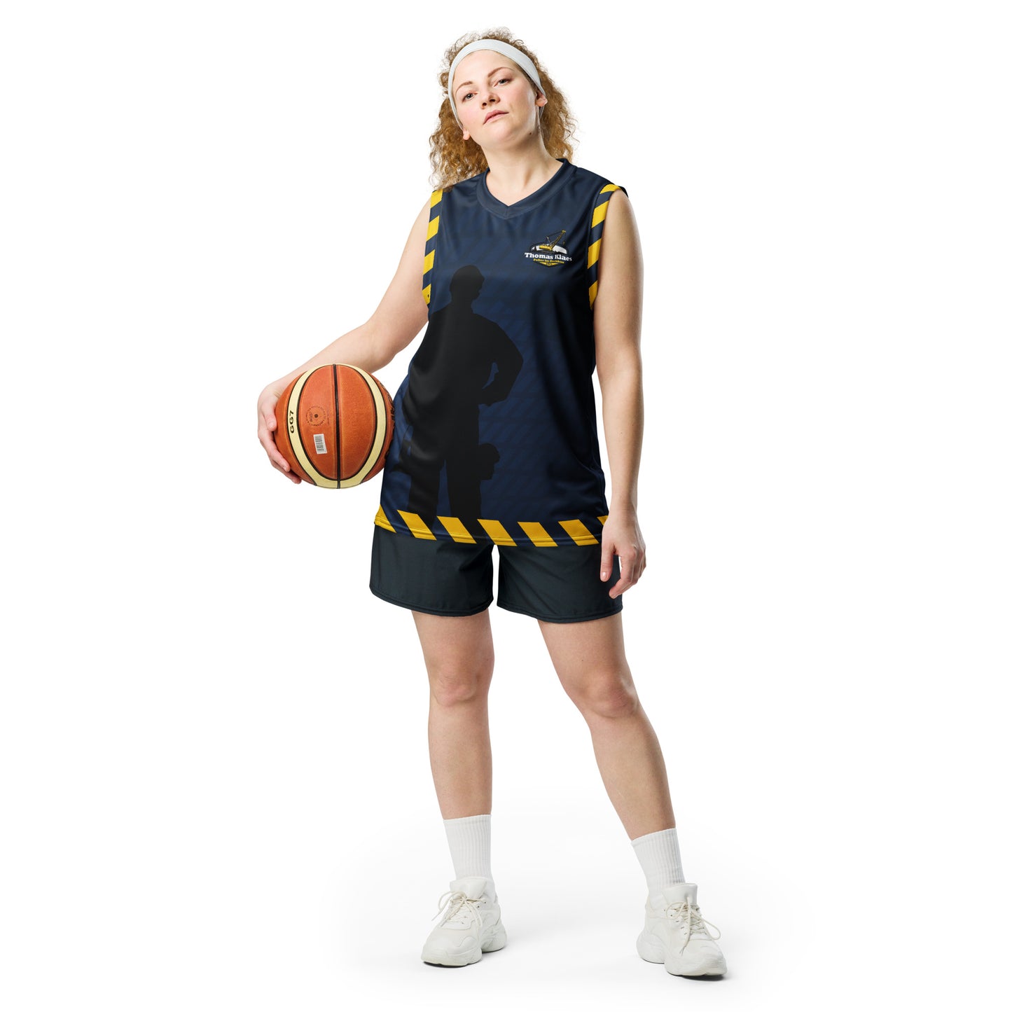 Michel Werbung Recyceltes Unisex-Basketballtrikot