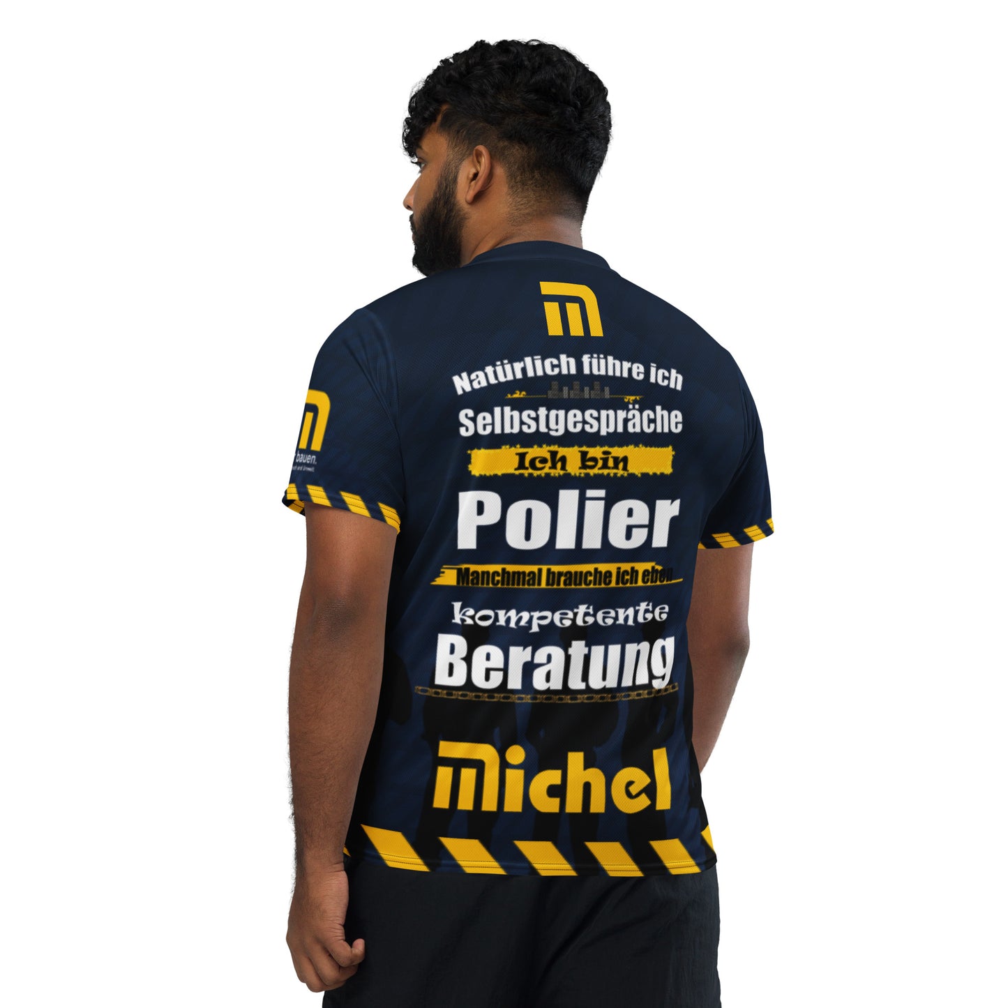 MIchel Werbung Recyceltes Unisex-Trikot mit Allover-Druck