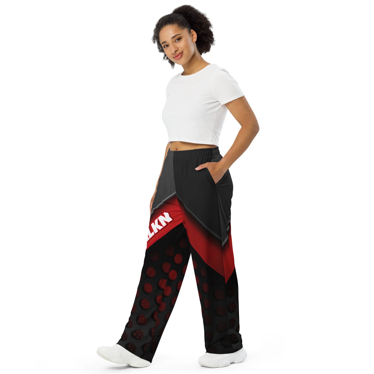 Falkn Unisex-Hose mit weiten Beinen und Allover-Druck