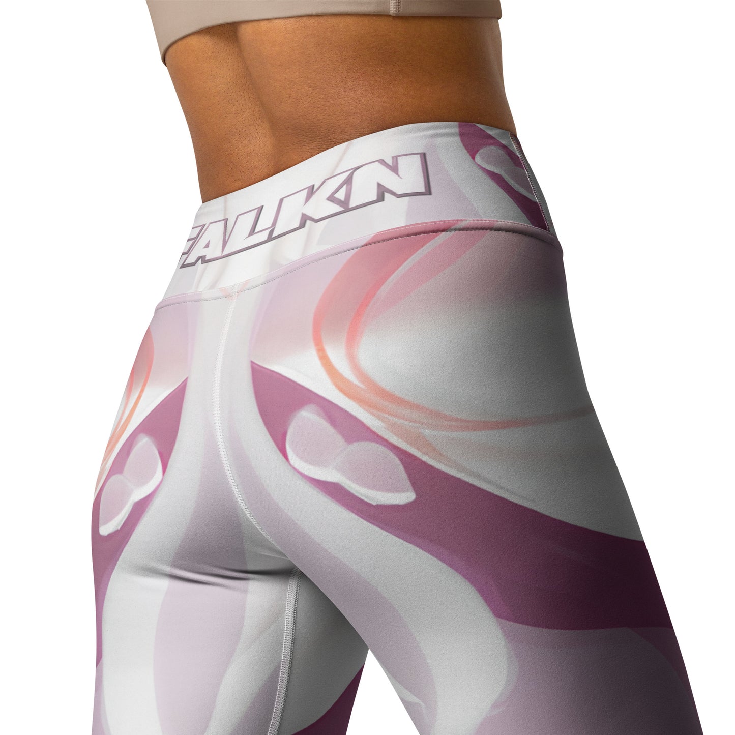 Pink Falkn Set Yoga-Leggings