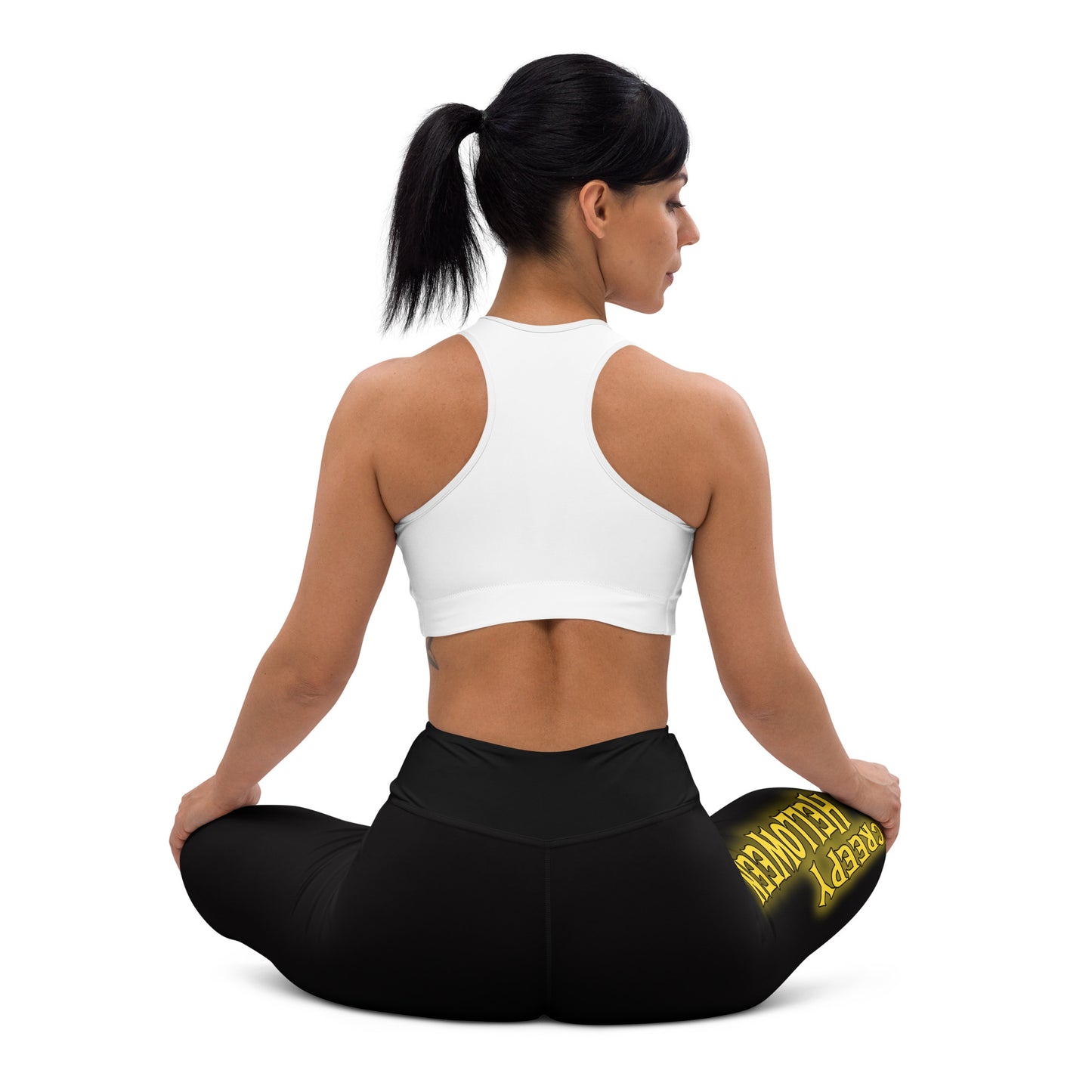 Grüner Kürbis Yoga-Leggings