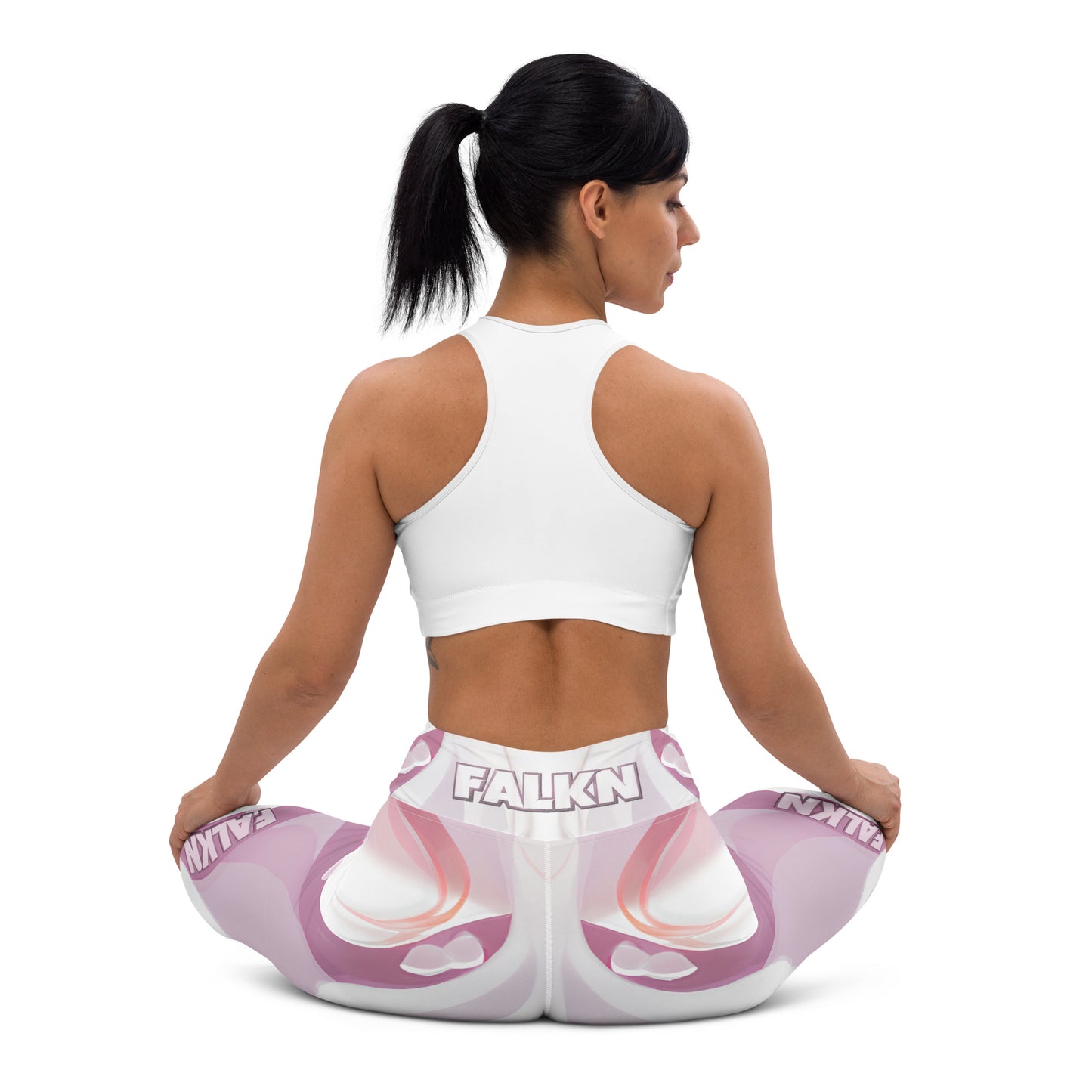 Pink Falkn Set Yoga-Leggings