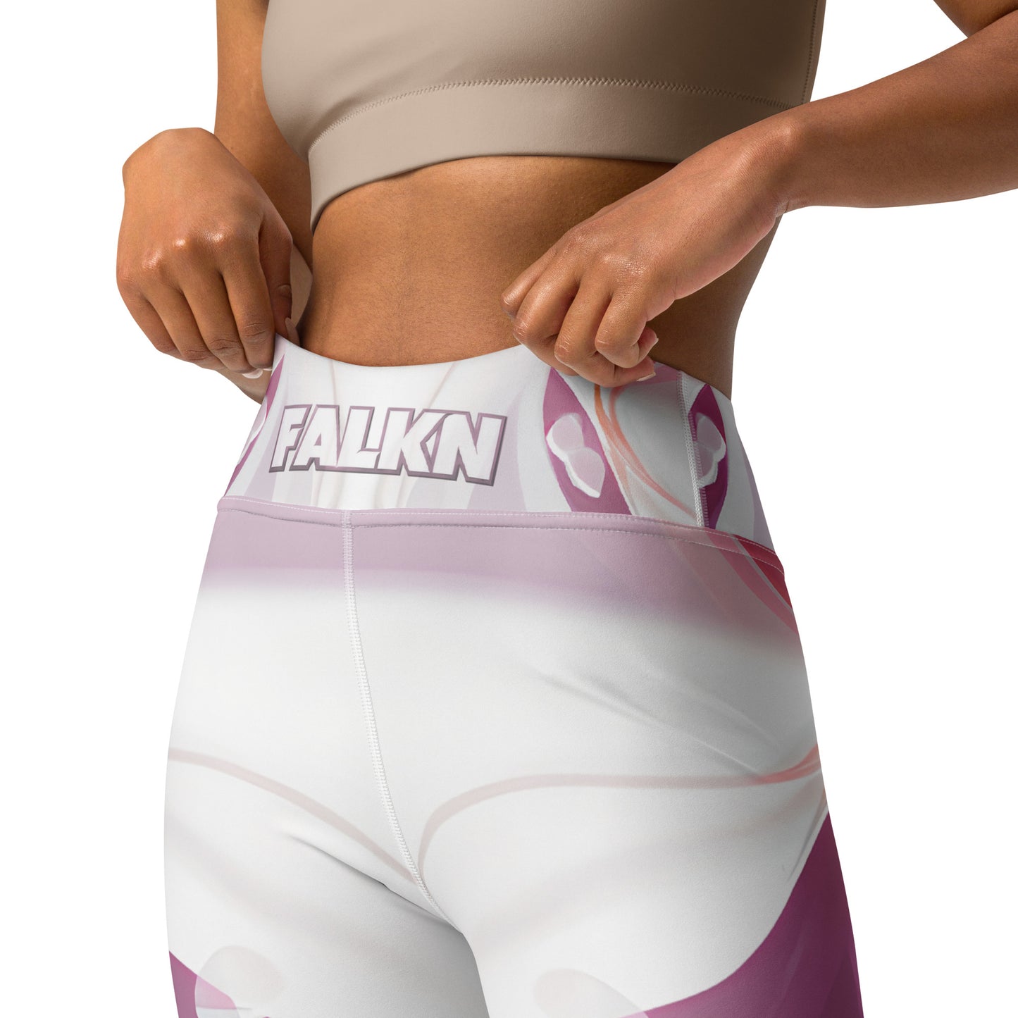 Pink Falkn Set Yoga-Leggings