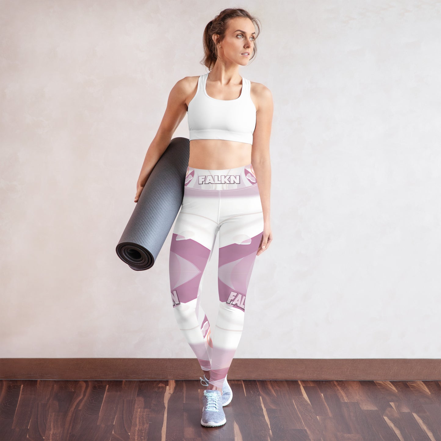 Pink Falkn Set Yoga-Leggings