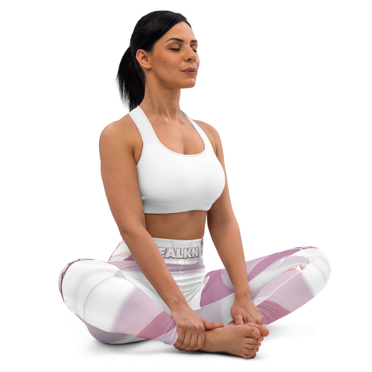 Pink Falkn Set Yoga-Leggings