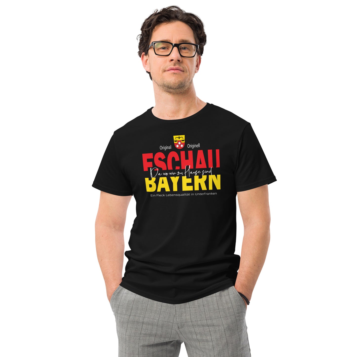 Motiv Eschau Herren-T-Shirt aus Premium-Baumwolle