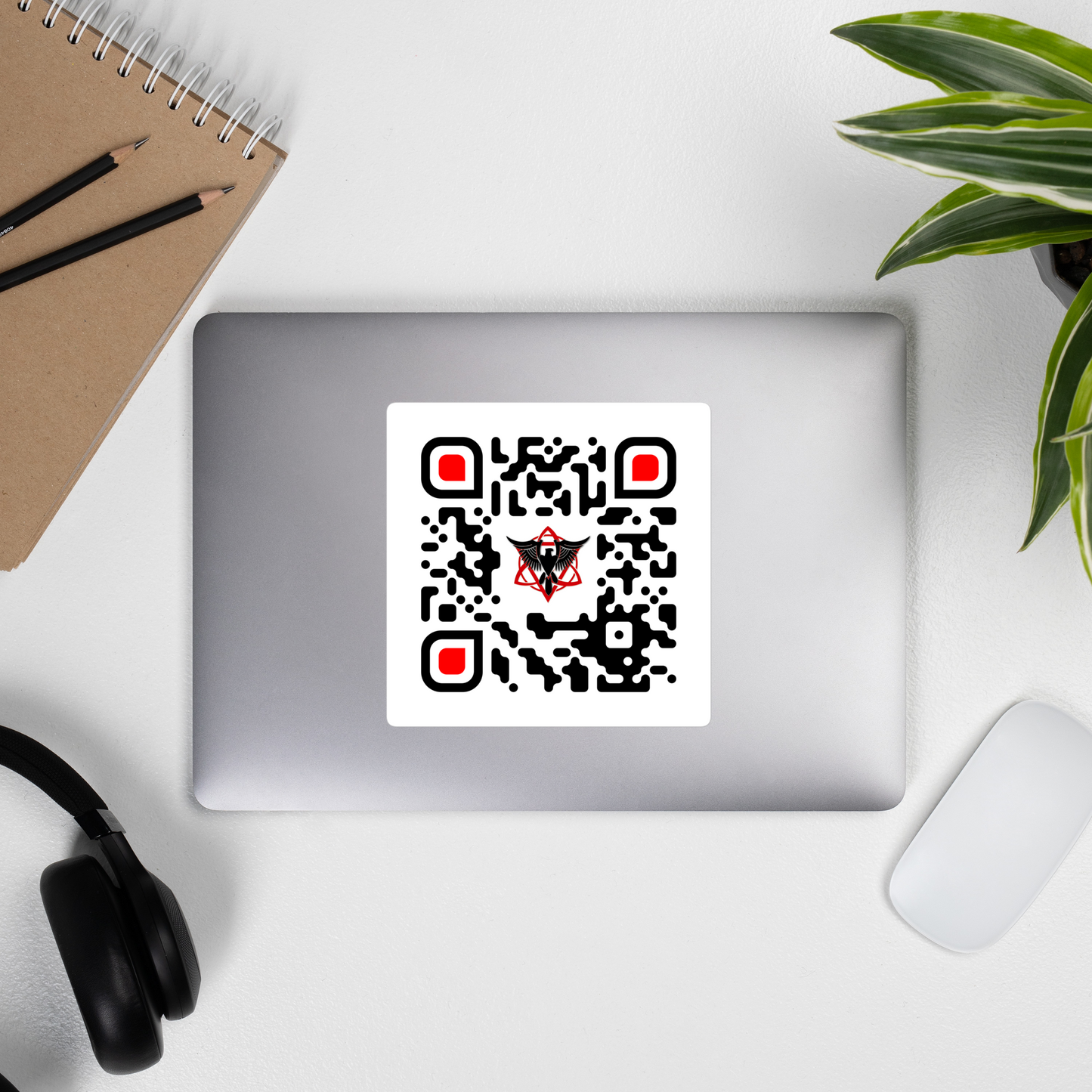 FALKN QR CodeBlasenfreie Aufkleber